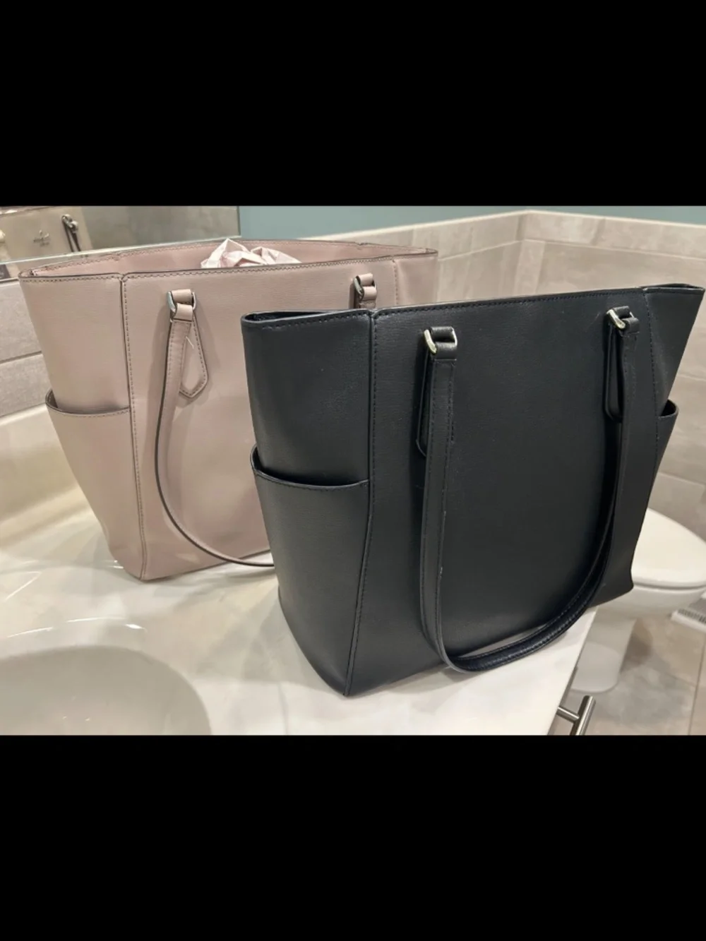 TWO Kate Spade Tippy leather work laptop totes set of 2